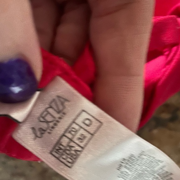 La Senza Body Kiss Padded Red Sparkles Purple Black Lace 32 D Bras - Picture 9 of 13